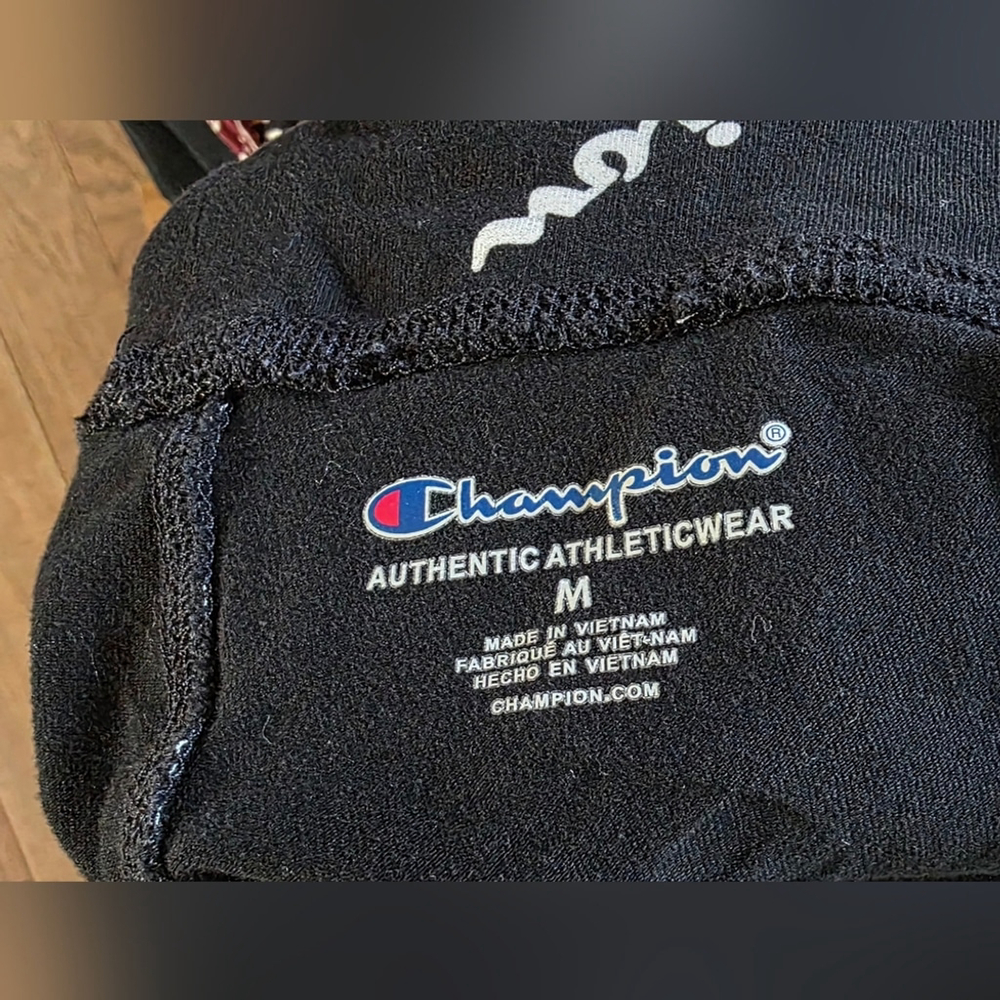 Champion Black and White Logo Leggings Like New - Picture 4 of 5